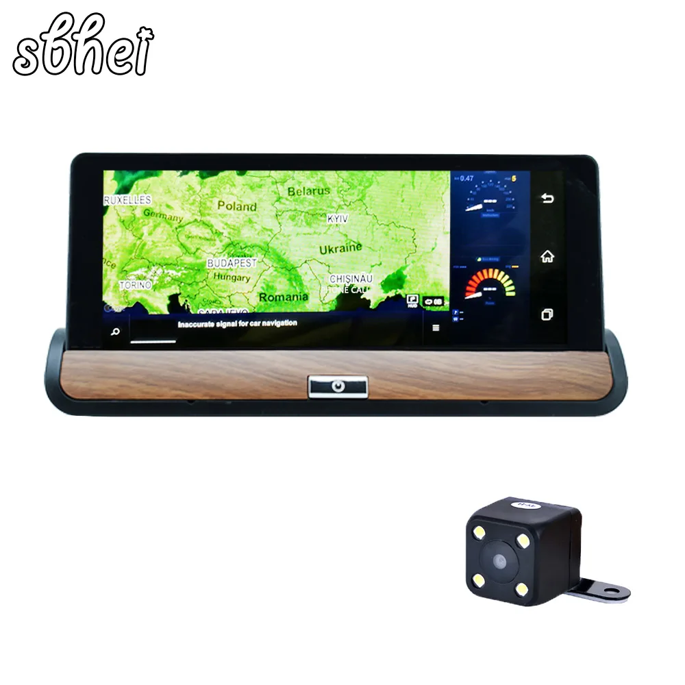 Sbhei 3g 7 &quotавтомобильный gps DVR камера Android 5 0 wifi двойной объектив Full HD 1080P видео