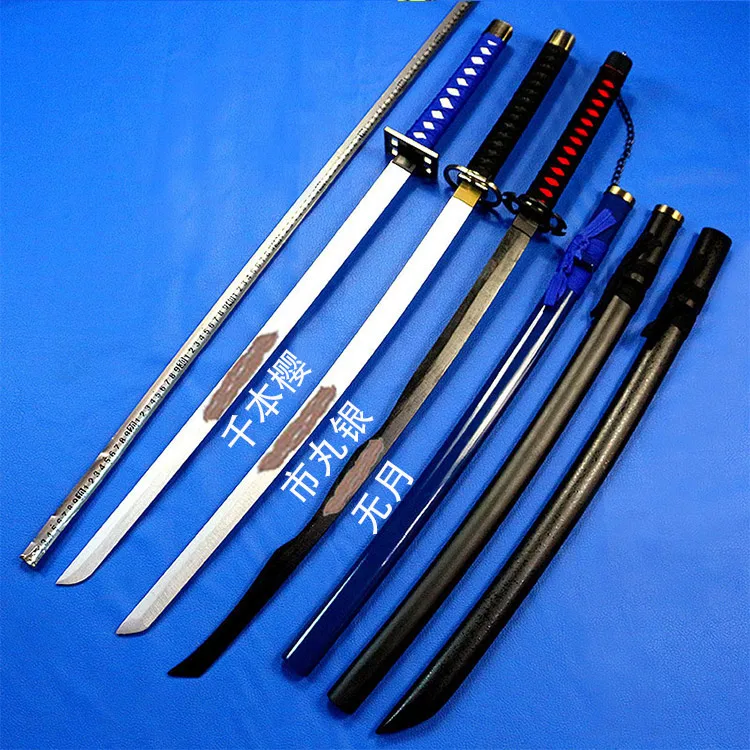Bleach Рукия Куросаки ichigoku ЯПОНСКИЙ KATANA Косплей деревянный меч лезвие ножа оружие Косплэй Реквизит Высокое качество