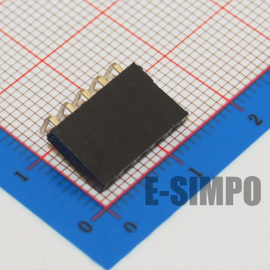 50 шт. 2 54 мм правый угол наружный коллектор 90D однорядные 0 1 &quotRA PCB женский штыревой