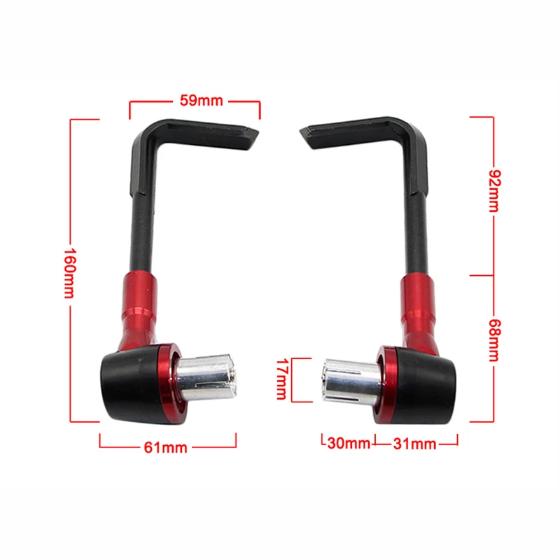 

7/8" 22mm Motorcycle Adjustable Brake Clutch Lever Hand Guard Brush Falling Protection For Honda for EXC DUKE