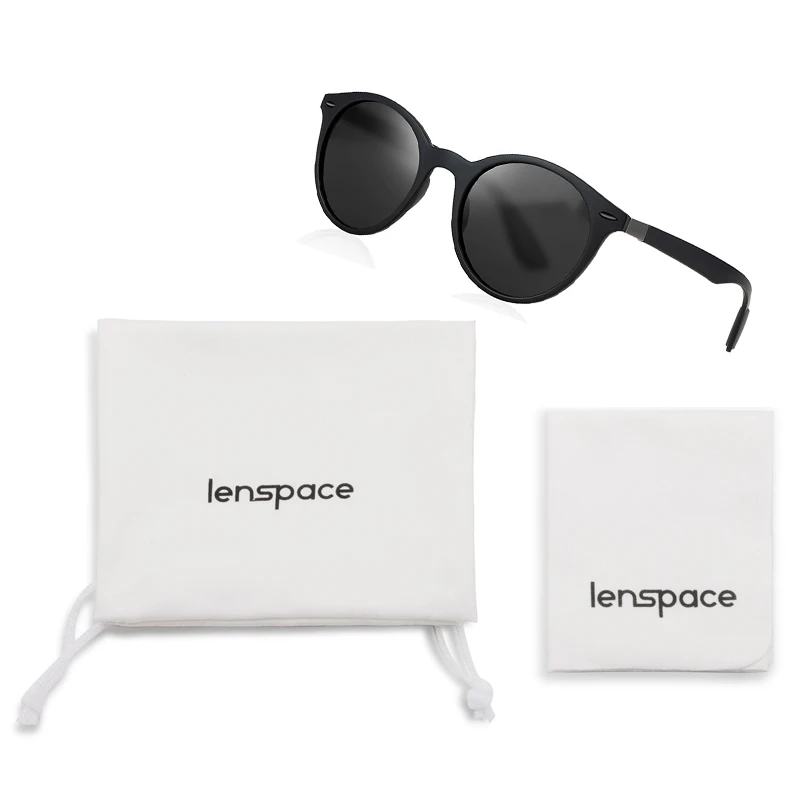 Lenspace брендовые дизайнерские круглые мужские солнцезащитные очки