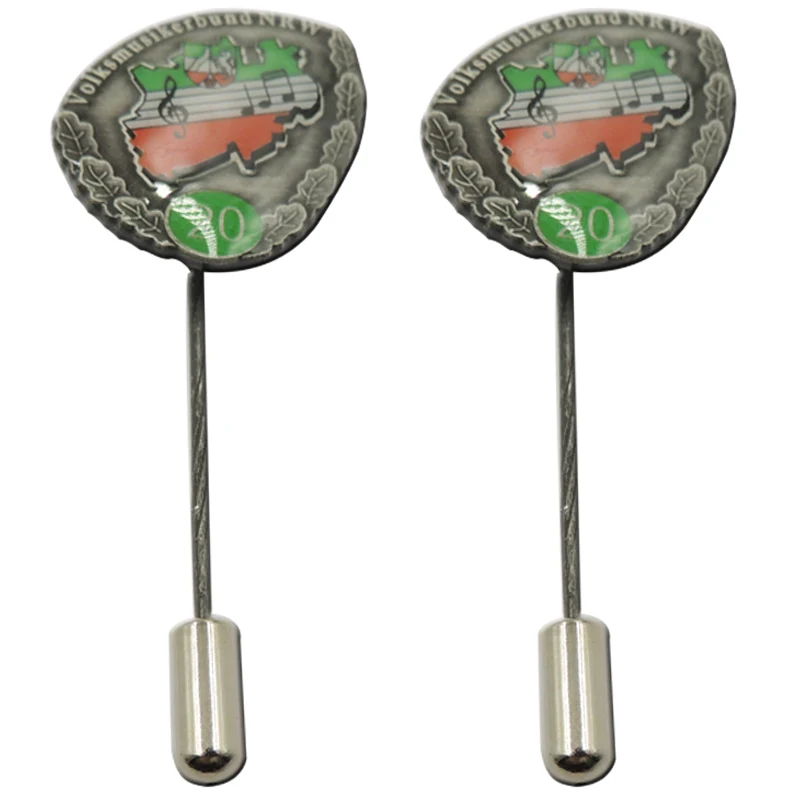 

Factory Price Metal badges Cheap UAE Long Pin Badges