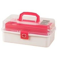 medicine box household portable pills container multi layer child baby emergency medical family large travel pill cases