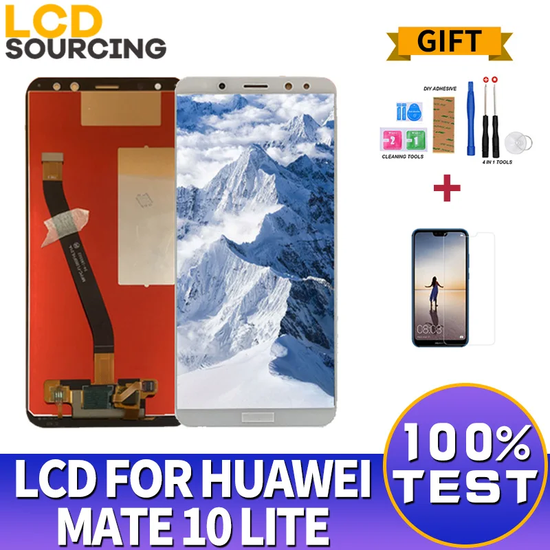 ЖК дисплей 5 9 дюйма для Huawei Mate 10 Lite дигитайзер сенсорный экран стеклянная панель в