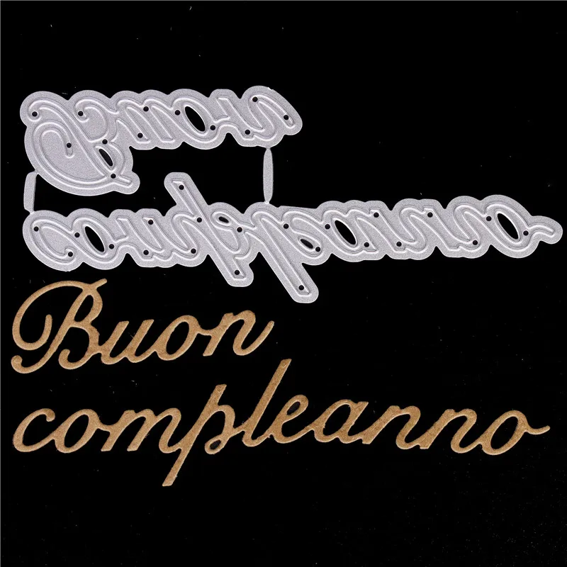 Italian words Metal Cutting Dies for Diy Scrapbooking Die Cut New 2018 Cuts Paper Card Making Craft Embossing Photo Birthday | Дом и сад