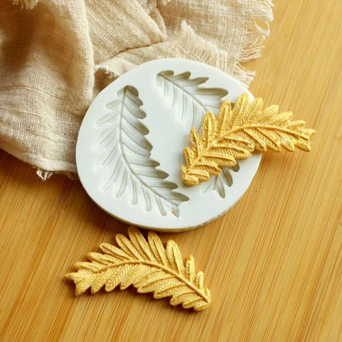 Подарочные листья водоросли оливковая ветка цветок лепесток Sugarcraft силиконовая