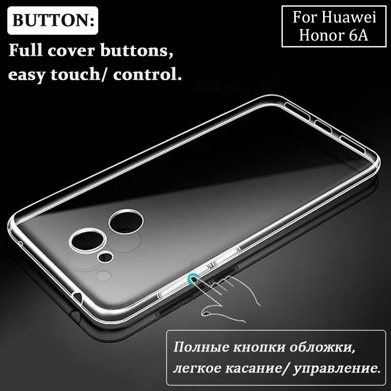 Прозрачный мягкий чехол для Huawei Honor 7A из ТПУ с диагональю 5 45 дюйма 7C DUA-L22 7