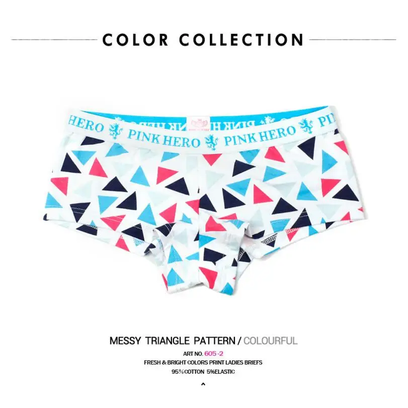 Pink Hero Для женщин Нижнее Бельё для девочек Трусики Шорты хлопковое ночное белье