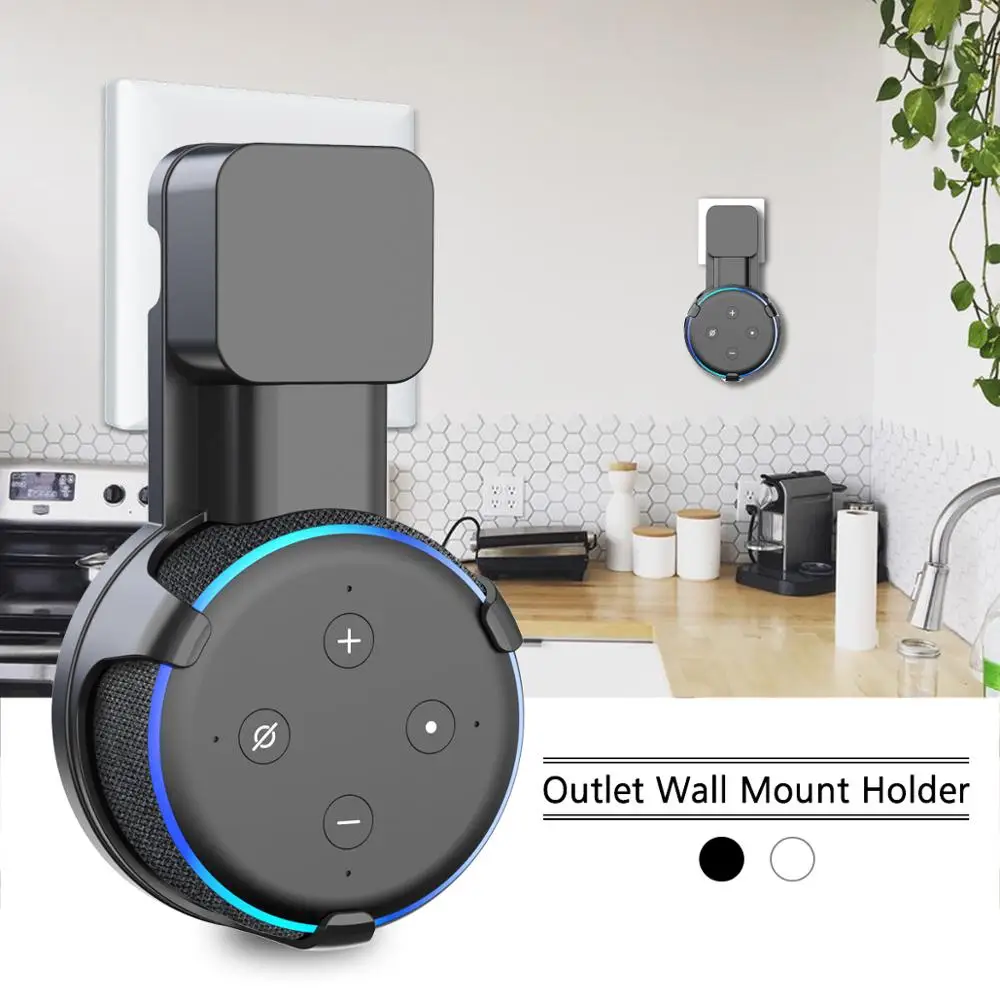 Настенный держатель вешалка для Amazon Alexa Echo Dot 3rd Gen работает с 3 чехол