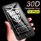 30D защитное стекло с изогнутыми краями для iPhone 6 6S 7 8 Plus, закаленное защитное стекло для iPhone X XS Max XR, стеклянная пленка