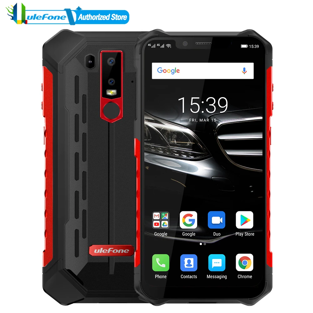 Мобильный телефон Ulefone Armor 6E Android 9 0 6 2 дюйма HD Восьмиядерный процессор Helio P70 4 Гб + 64