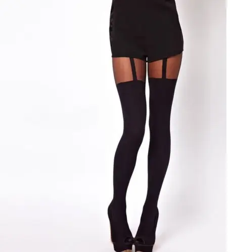 Пикантные женские пикантные облегающие черные полосатые сетчатые жаккардовые