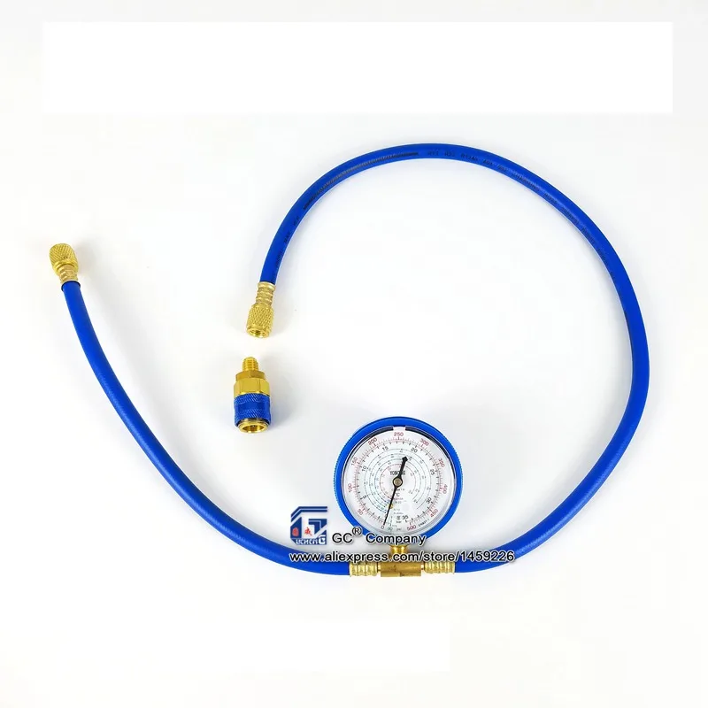 Set 5 R134a R22 R410a R404a хладагент зарядный шланг с манометром перезарядки измерительный инструмент - Название цвета: Set 5