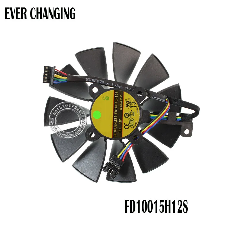Вентилятор FD10015H12S 12 В 0 55a 95 мм VGA для ASUS GTX780 GTX780TI R9 280 290 280X 290X 380 видеокарта