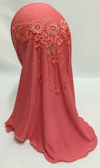 (12 шт./лот) 2016 новый стиль для маленьких девочек мусульманский хиджаб детский