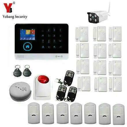 YoBang Беспроводная GSM WIFI GPRS интеллектуальная система сигнализации с наружной