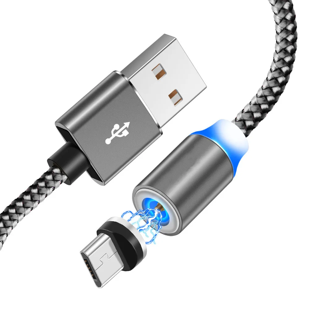 Магнитное зарядное устройство Micro USB кабель для Android сотового телефона для huawei Y7 P Smart Honor 8X 8A 8S P8 Lite для Xiaomi power Bank