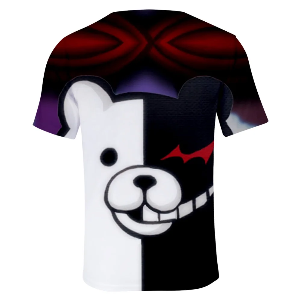 Мужская женская мужская Детская футболка Monokuma Danganronpa|Мужские футболки| |