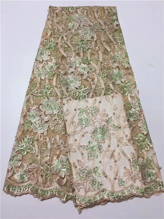 Hot sales pink beads African French Lace Fabric High Quality With Stones Nigerian Embroidery Tulle ff1-2 | Дом и сад