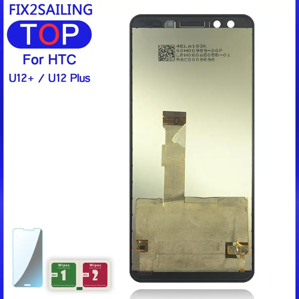 ЖК дисплей 6 0 дюйма для HTC U12 + Plus сенсорный дигитайзер экран в сборе запасные