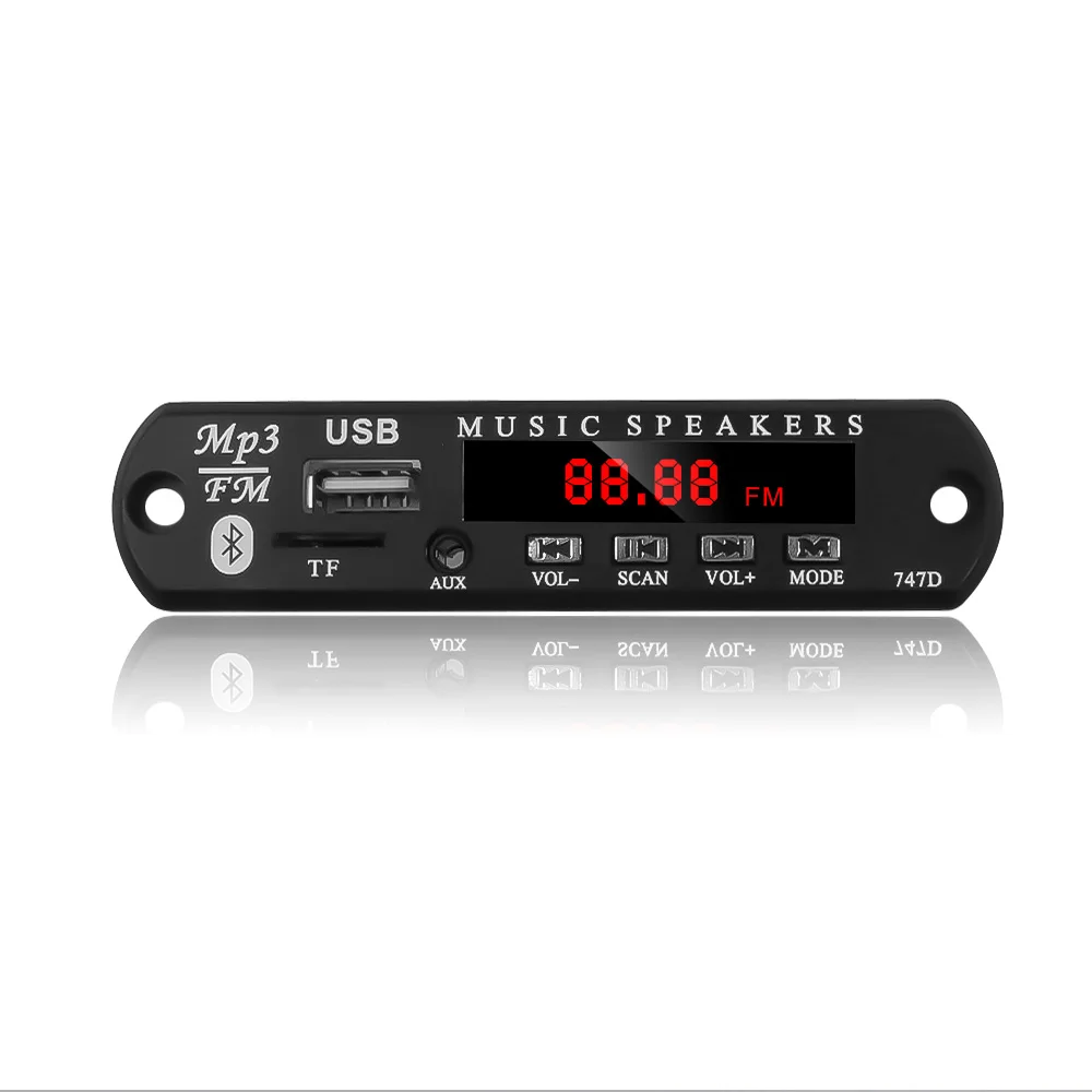 Беспроводной Bluetooth аудио модуль kebidu MP3 WMA декодер плата USB TF FM радио 5 в 12 В для