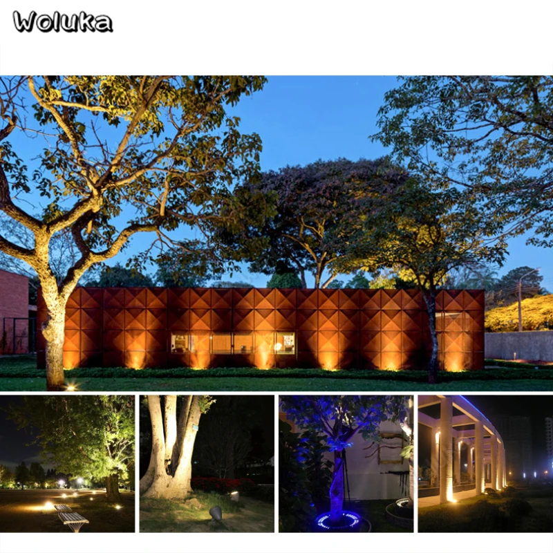 Светодиодная водонепроницаемая лампа-столбик 72 Вт уличный прожектор для лужайки