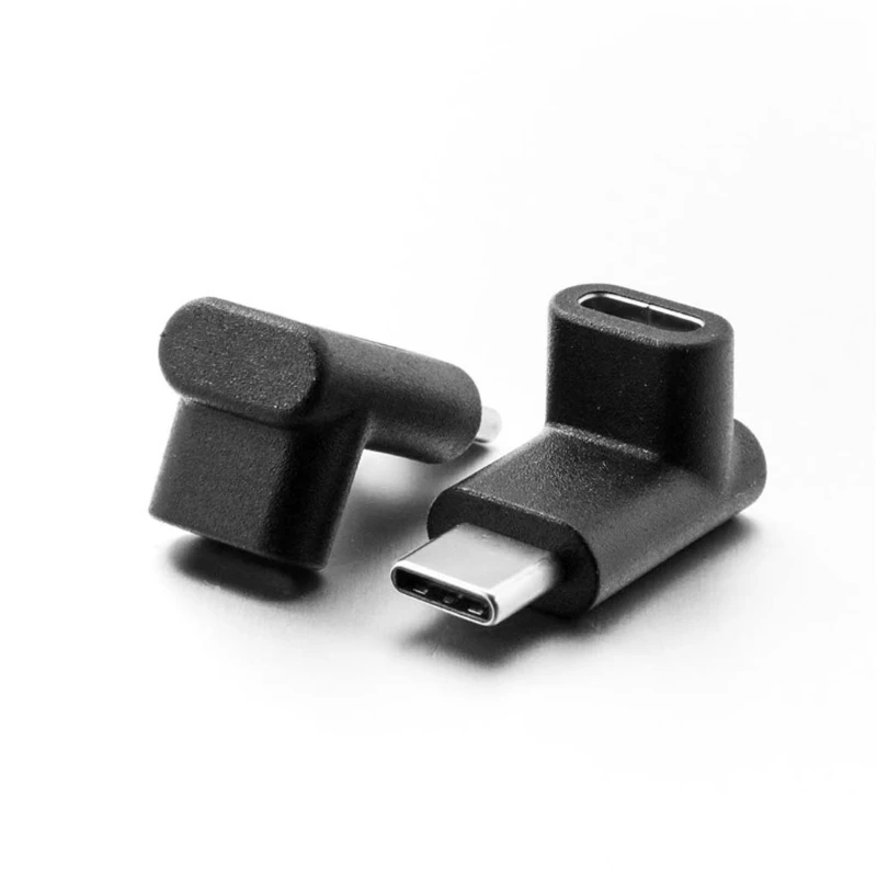 Портативный Реверсивный дизайн 90 градусов USB 3 1 Type C конвертер Мама папа адаптер