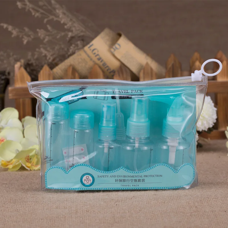 5 pc boxes Environmental protectiontravel sets plastic Empty bottles Pressing bottle spray XM-23 | Дом и сад