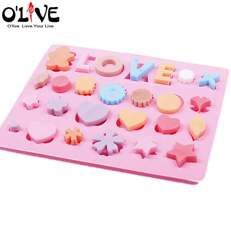 Cake Decoration Tools Love Flower Silicone Mold Fondant Chocolate Soap Making Forms Confectionery Cookie Molds Pastry | Дом и сад