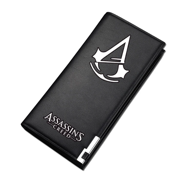 Assassins Creed Short Purse Black Long Wallets for Teenager Boys Girls | Багаж и сумки