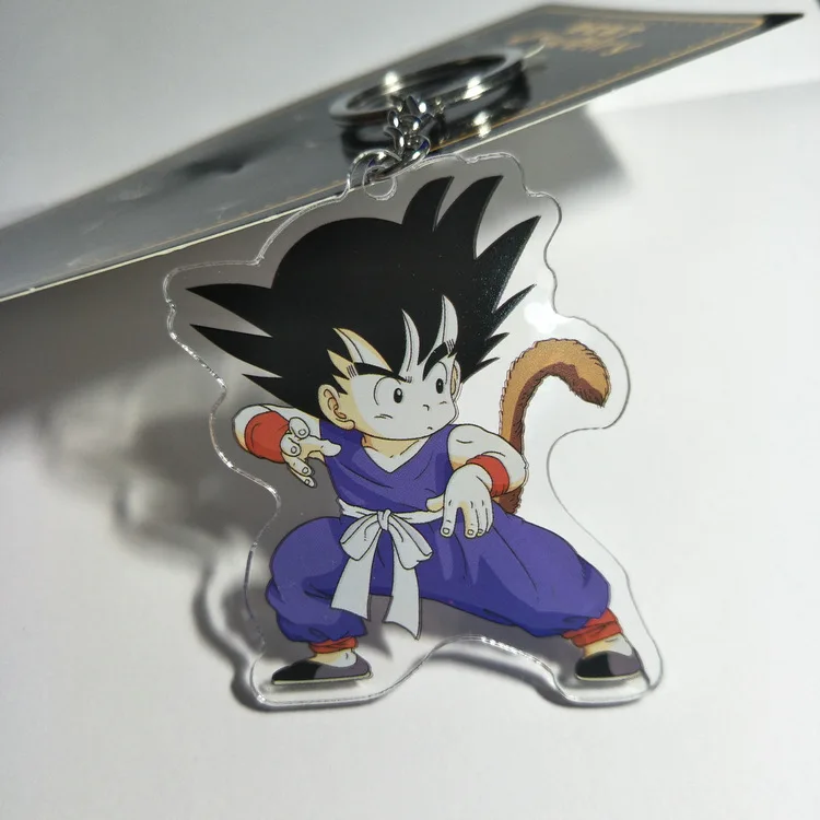 Аниме Dragon Ball Сон Гоку акриловый брелок Вегета Torankusu Супер Saiyan Broli смешной кулон брелки llaveros Ювелирные изделия Подарки