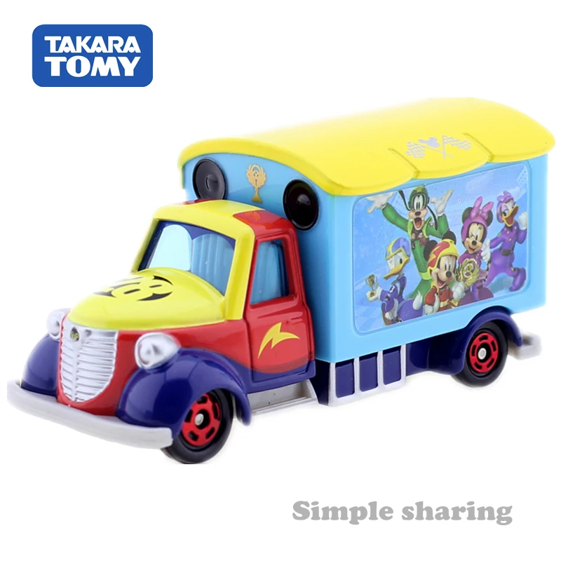Takara TOMY Tomica Disney Motor Goody переносить Микки Маус и роуд гоночные автомобили игрушка