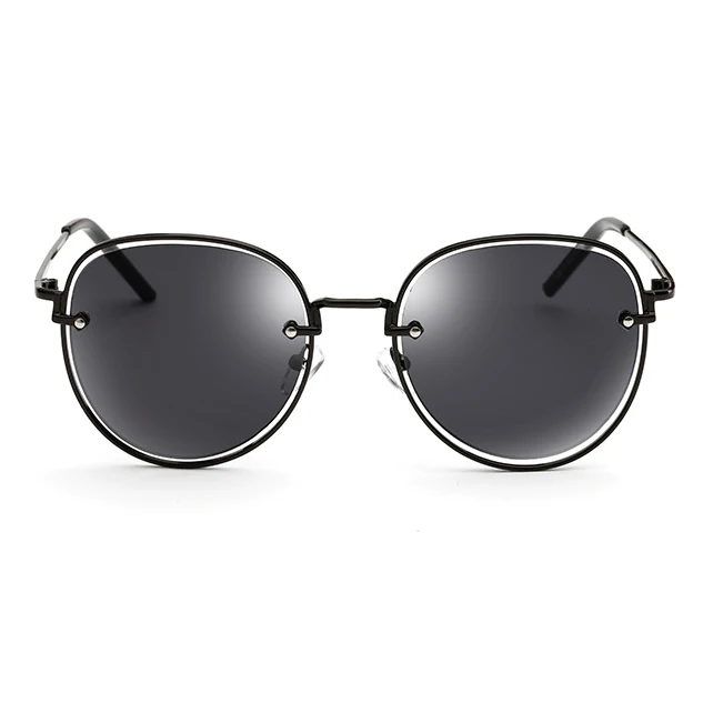 Розовое золото металлический Для женщин Овальный Revit зеркало Защита от солнца