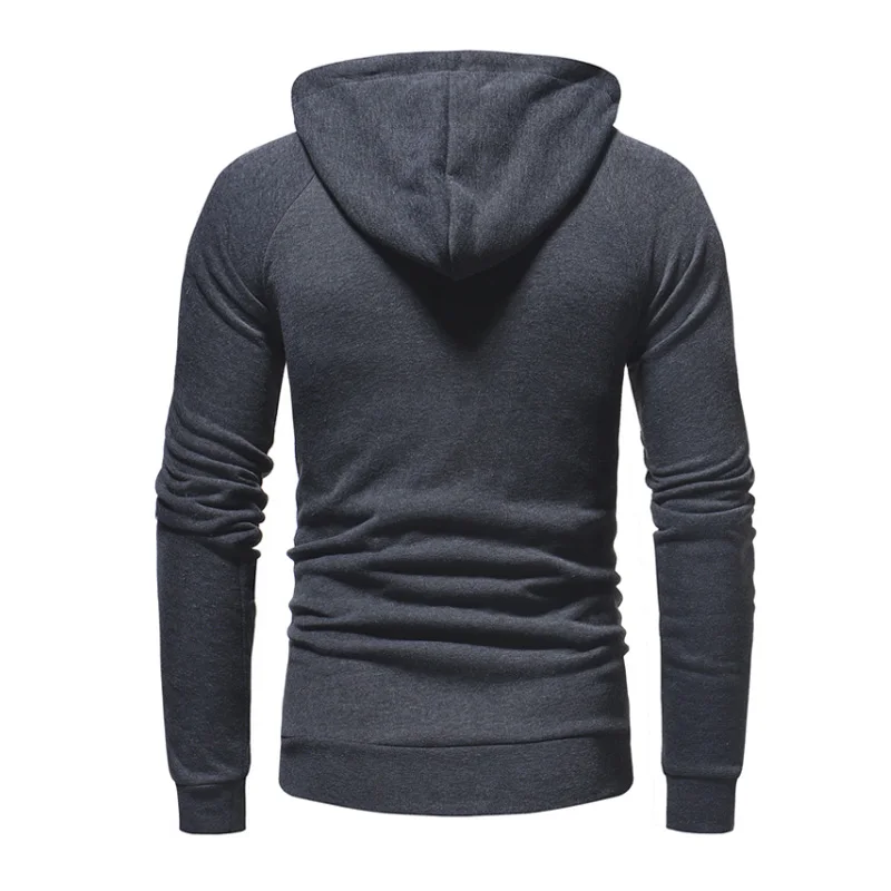 Plus Size Men's Hoodies Tracksuit 2018 Autumn Winter Drawstring Pocket Hooded Sweatshirt Long Sleeve Zip Slim Coat Male Jacket | Мужская