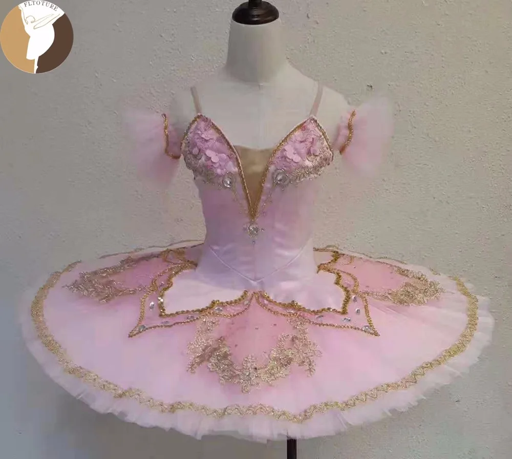 Розовая балетная юбка пачка FLTOTURE для взрослых выступлений модель JY2518 детская 12