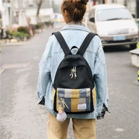 fashion 2019 canvas school bags casual college bookbag female retro stylish daily travel backbag mochila mujer