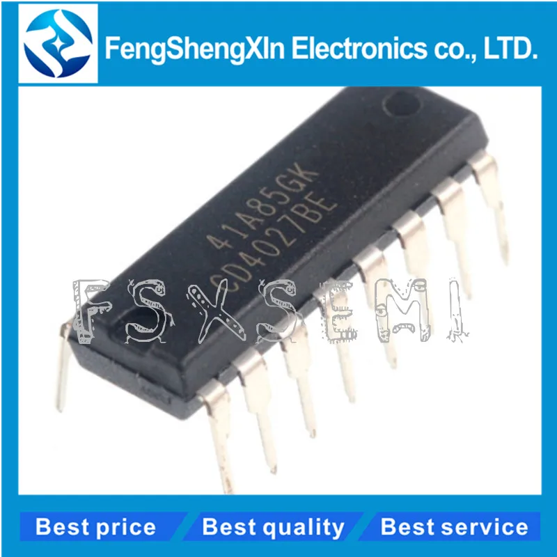 10 шт./лот CD4027BE CD4027 DIP16 CD4027BD CMOS двойной мастер раб откидной флоп с двойным J