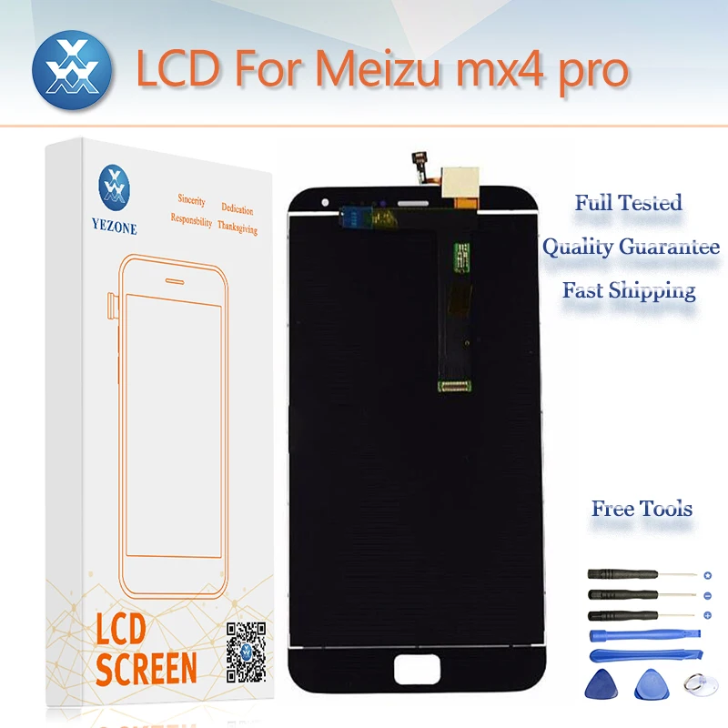 Для MEIZU MX4 Pro ЖК дисплей Запчасти для Дисплей + Сенсорный экран планшета Панель