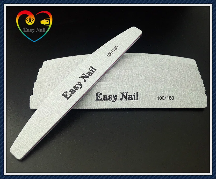EasyNail 10 шт. Zebra пилочки для ногтей моющиеся двухсторонние наждачные доски 100/180 Грит