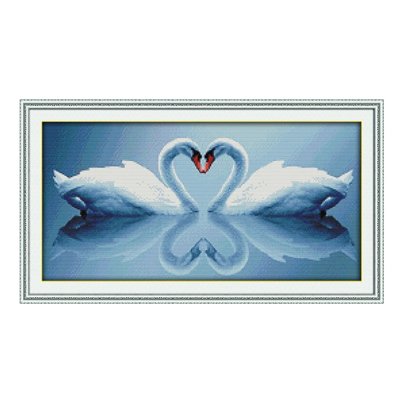 Joy Sunday crossstitch комплекты для любителей лунного света (Лебедь) DMC14CT11CT хлопковая