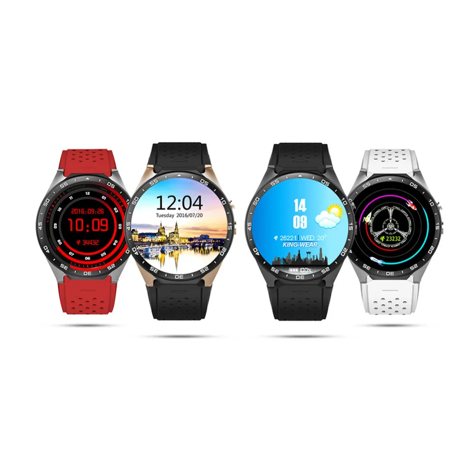 FREZEN Kingwear KW88 Android 5 1 Смарт часы 3g WI FI 39 дюймов SmartWatch телефон Mtk6580 Nano SIM монитор