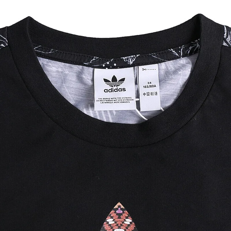 Оригинальное новое поступление 2018 женские футболки с коротким рукавом Adidas Originals