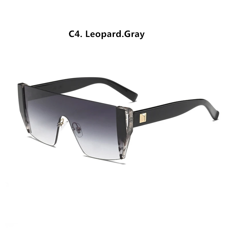 C4 Leopard.Gray Emosnia, квадратные солнцезащитные очки для женщин, Ретро стиль, уличный авангард, небольшая оправа, солнцезащитные очки для мужчин, для улицы, индивидуальные солнцезащитные очки - Цвет линз: C4 Leopard.Gray