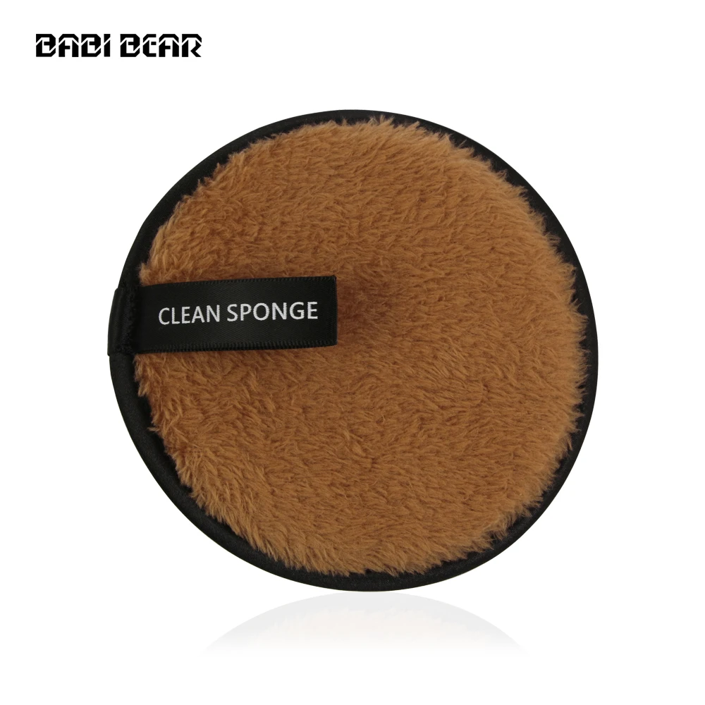 BABI BEAR губка для удаления моющая щетка Очищающая хлопковая Очищающая Хлопушка влажная губка очищающий спонж для лица супер мягкий