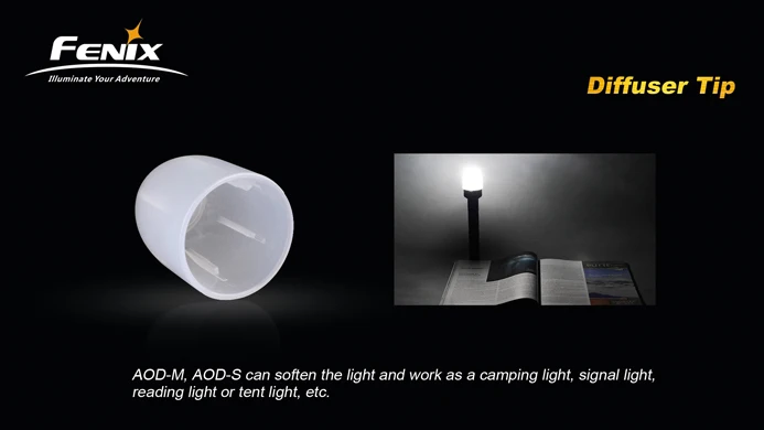 Фонарь рассеиватель Fenix для светодиодных ламп белый TK11 TK15C TK20R TK21 TK22 E50 RC10 RC15.TK15UE