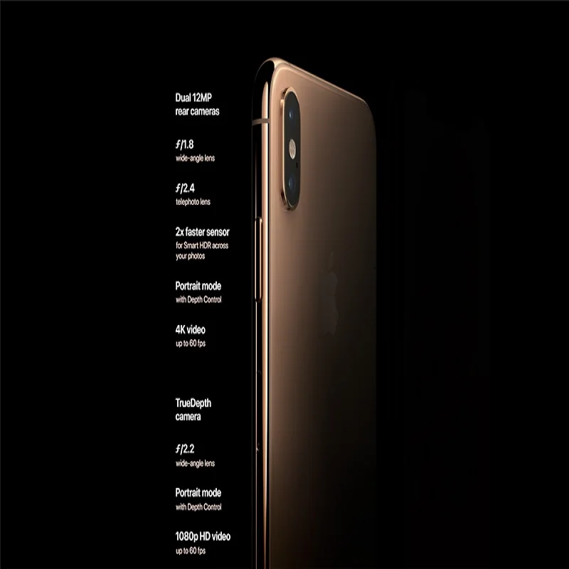 Оригинальный Новый Смартфон Apple iPhone XS OLED дисплей 5 8 дюйма 4G LTE 4 Гб ОЗУ 64 ГБ/256 ГБ/512