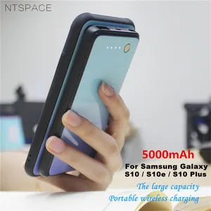 ntspace 5000mah magnetic battery charger cases for samsung galaxy s10 plus s10e power bank case wireless charging battery case free global shipping