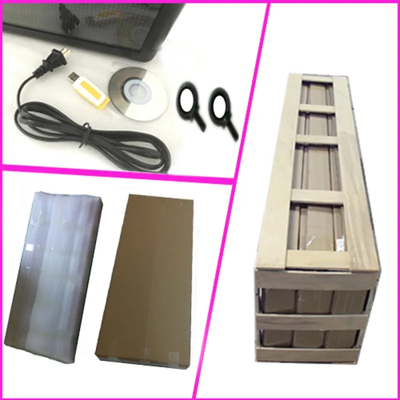 P6 открытый RGB полноцветный светодиодный дисплей Размер 25x55 дюймов рекламный