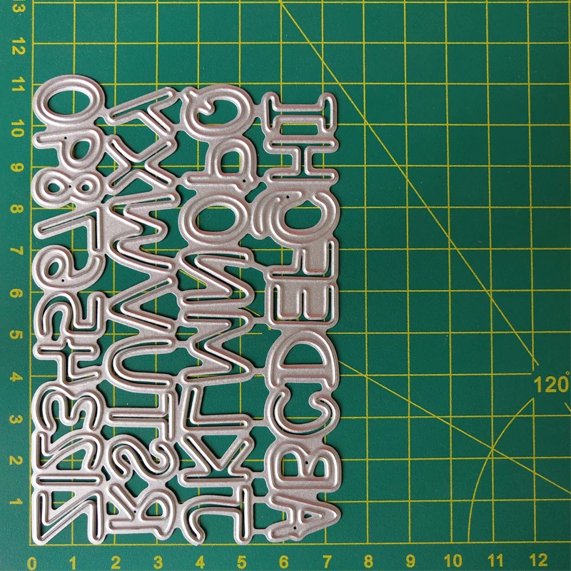 New Number &amp Letter Carbon Steel Cutting Dies Stencil Craft Creative Scrapbook Stamps Embossing Paper 74x112mm 1pcs | Дом и сад