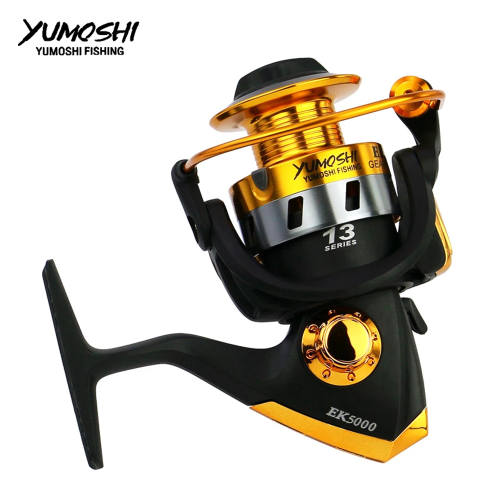 Рыболовная катушка Yumoshi 5 5: 1 12BB рыболовная для ловли карпа с большим передаточным